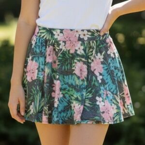 Xhilaration Floral Print Swim Coverup Skirt